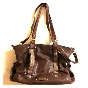 High Quality leather Cole Haan purse in chocolate